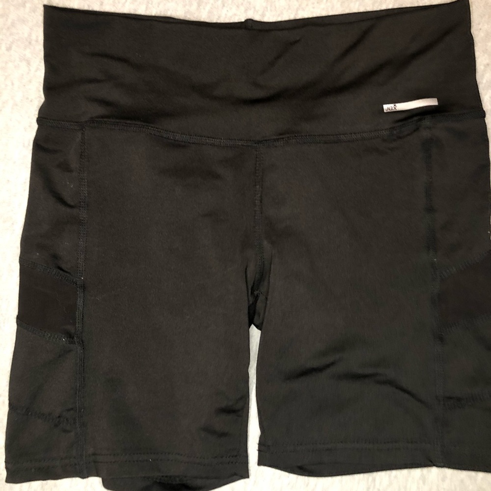 Black Athletic Biker Shorts
